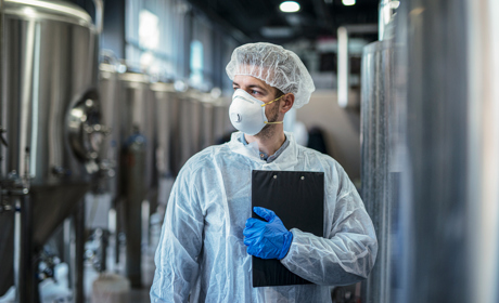 Food safety inspection of a food production facility 