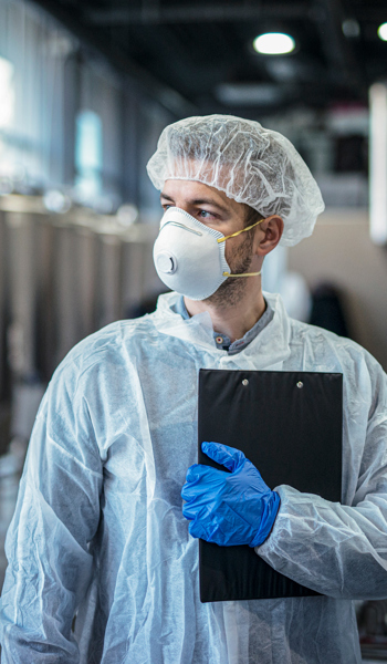 Food safety inspection of a food production facility 